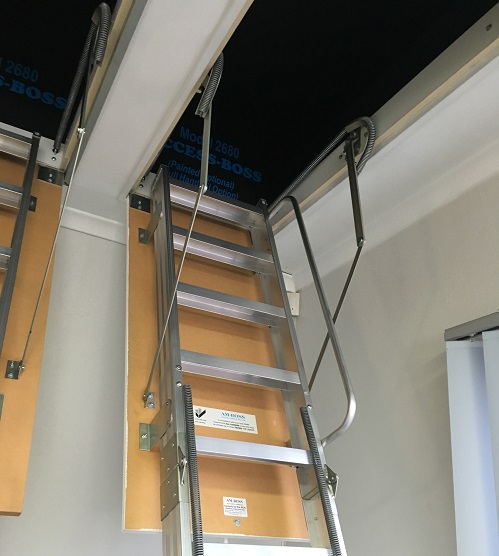 Domestic aluminum access ladder